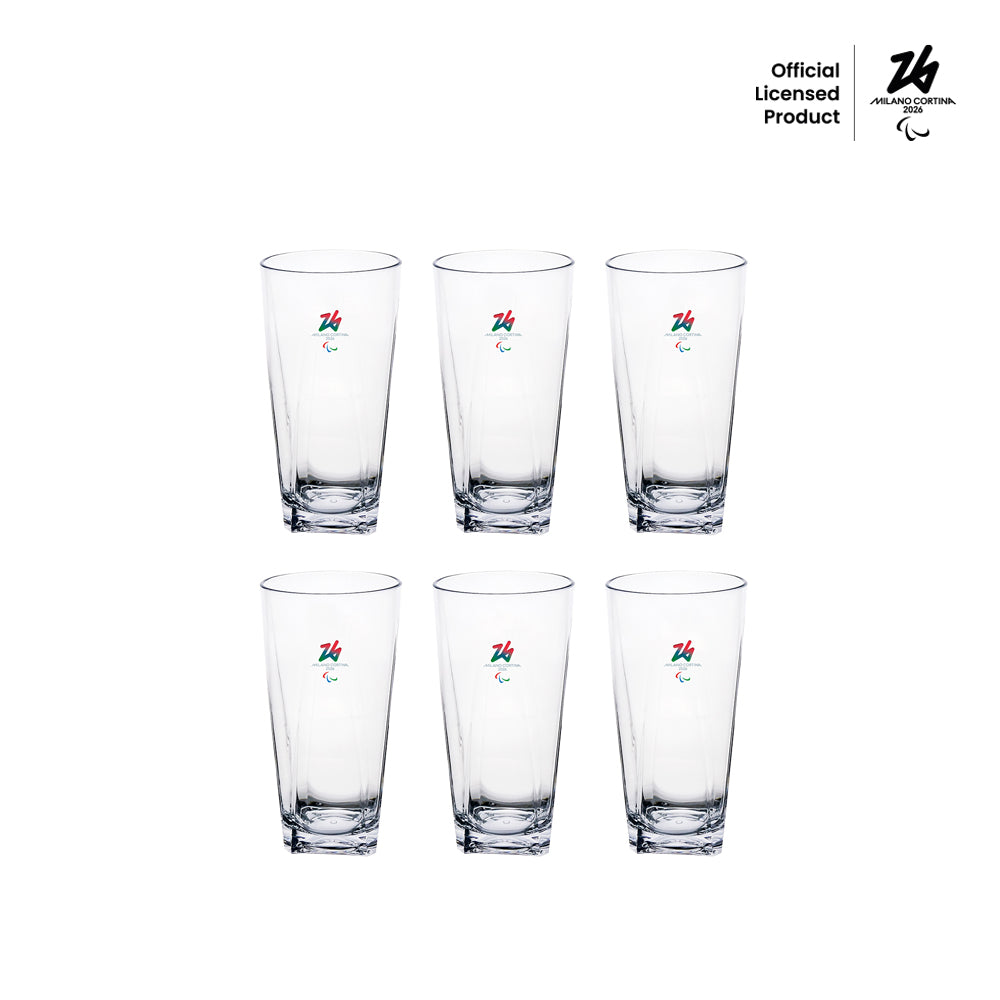 Set Of 6 Tall Glasses Milano Cortina 2026