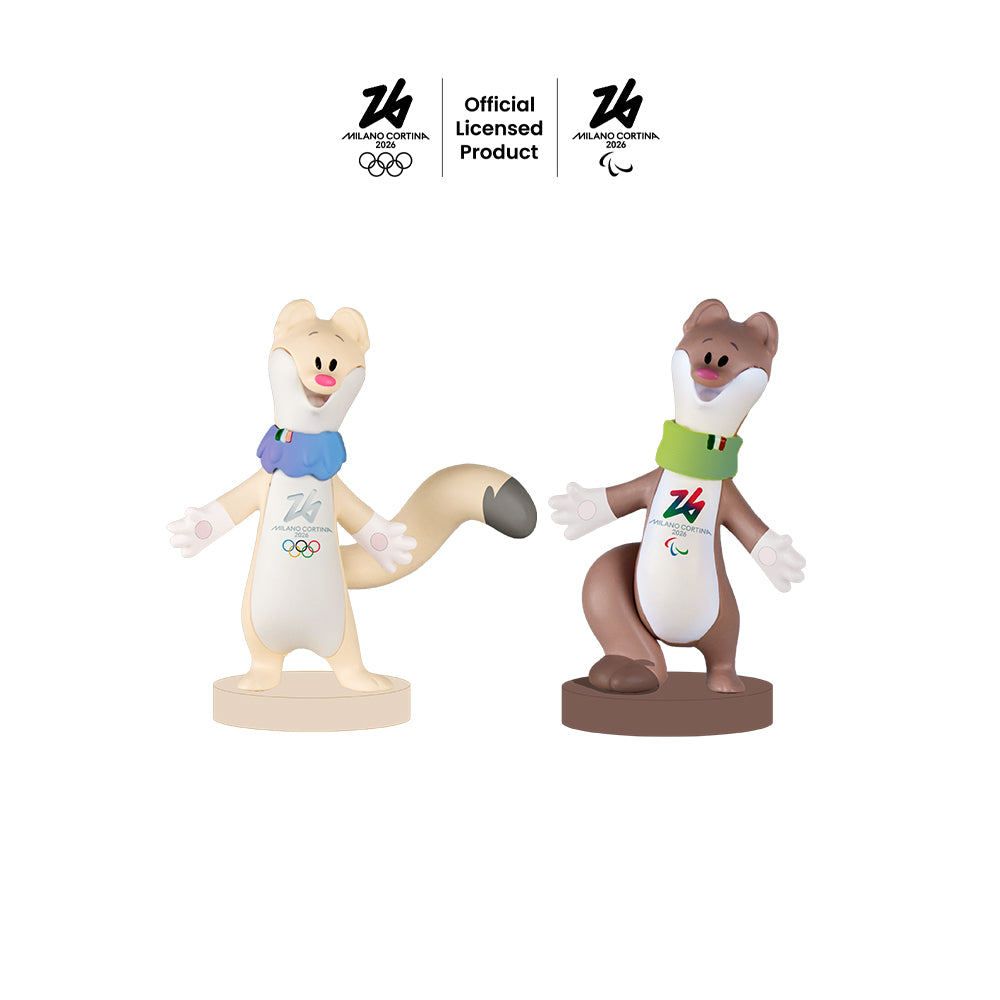 Mascotte Milo&Tina piccola Milano Cortina 2026